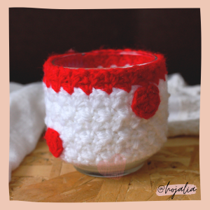 Vela tejida Corazón