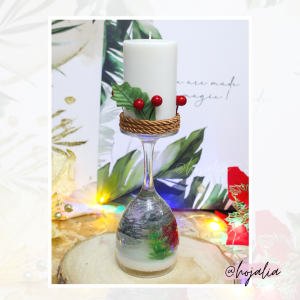 Vela Navideña centro de mesa